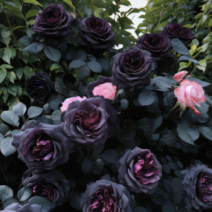 Роза Черная купить по цене от 450р. в интернет-магазине «Посадика» с доставкой почтой в в Артеме и по всей России – [изображение №1].